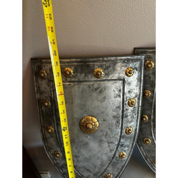 Two Decrative Metal Shields - Picture 6 of 6